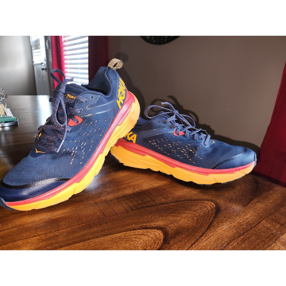 Sz 8D Mens HOKA ONE Challenger ATR 6 Outer Space Radient Yellow Running Shoes